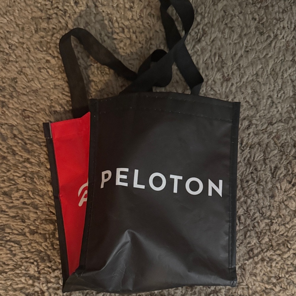 Peloton Dual-Tone Black and Red Bag